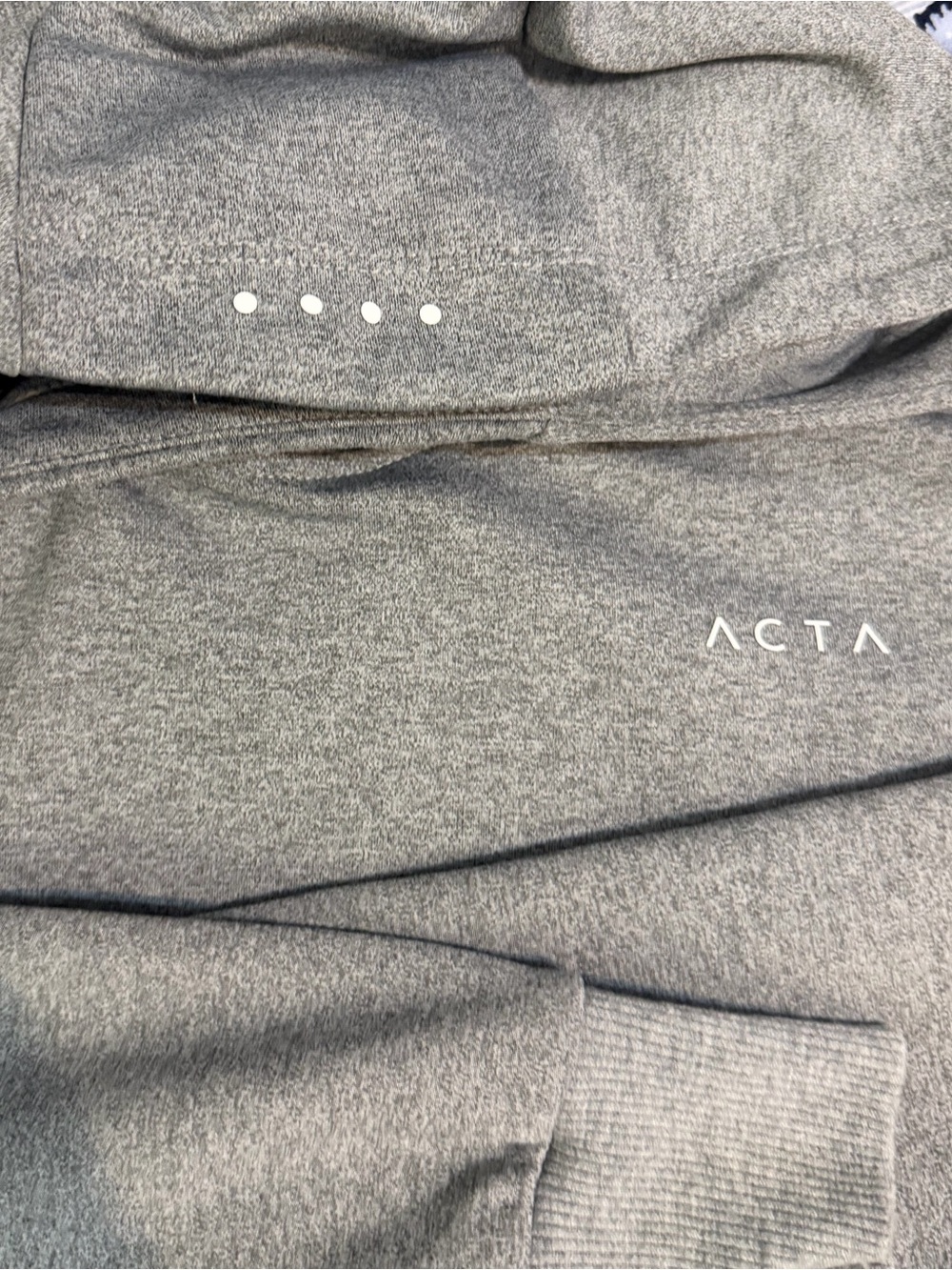 Men’s ACTA Heather Gray Performance Pullover Hoodie Sweatshirt Size M